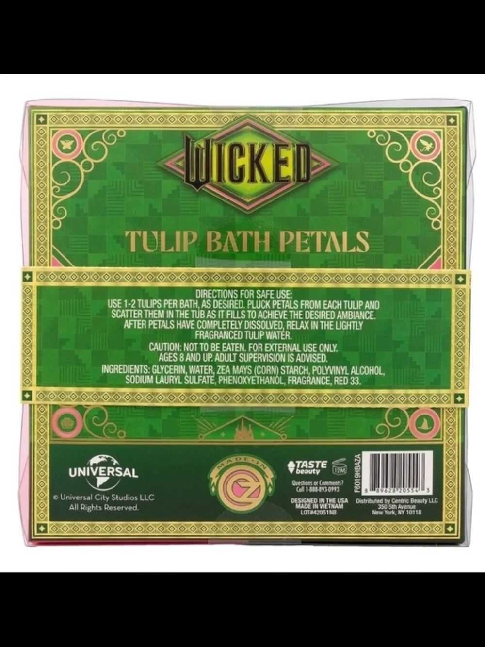 Wicked Tulip Bath Petals - Pink Rose Scent-NIB!